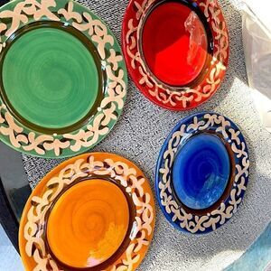 Vicki Carroll  salad plates, year 2000 excellent condition!